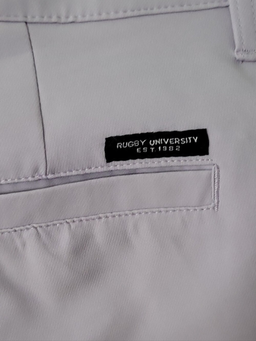 Rugby University Tech Shorts Purple 9" Inseam 2-Way Stretch Easy Care size 38 - Picture 2 of 16